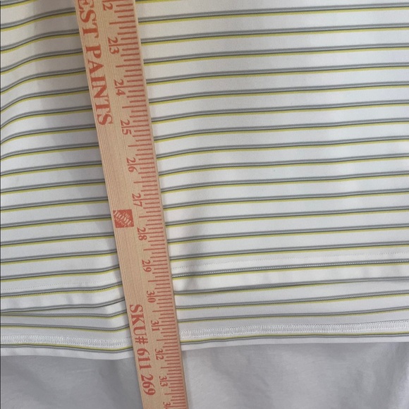 Men's Under Armour Loose Heat Gear Sz XL Polo Shirt Short Sleeve Striped - Picture 10 of 14